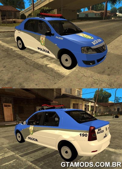 GTA San Andreas Renault Logan 2011 PMERJ Renault Logan 2011 PMERJ